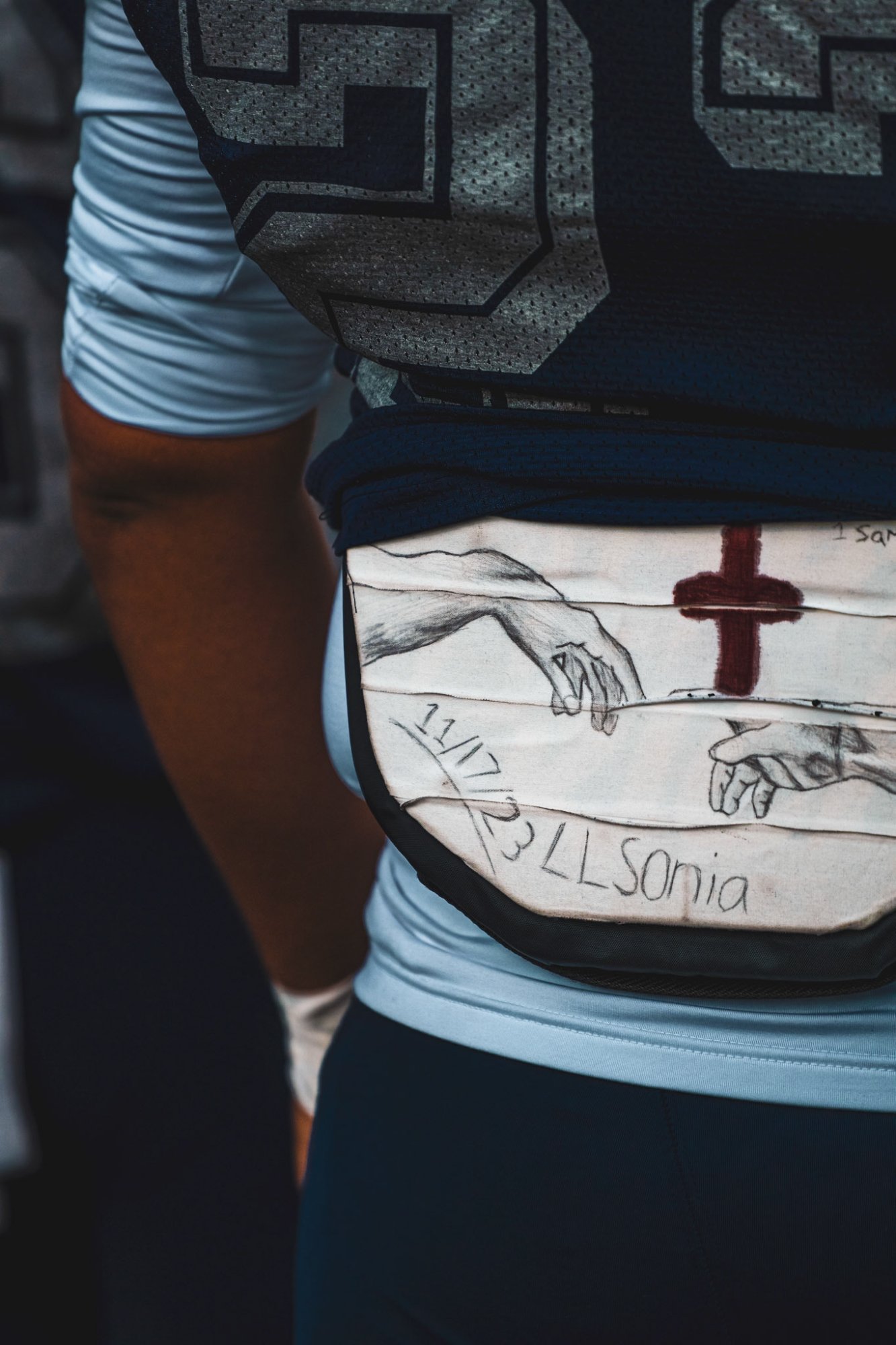 Football player tribute gear